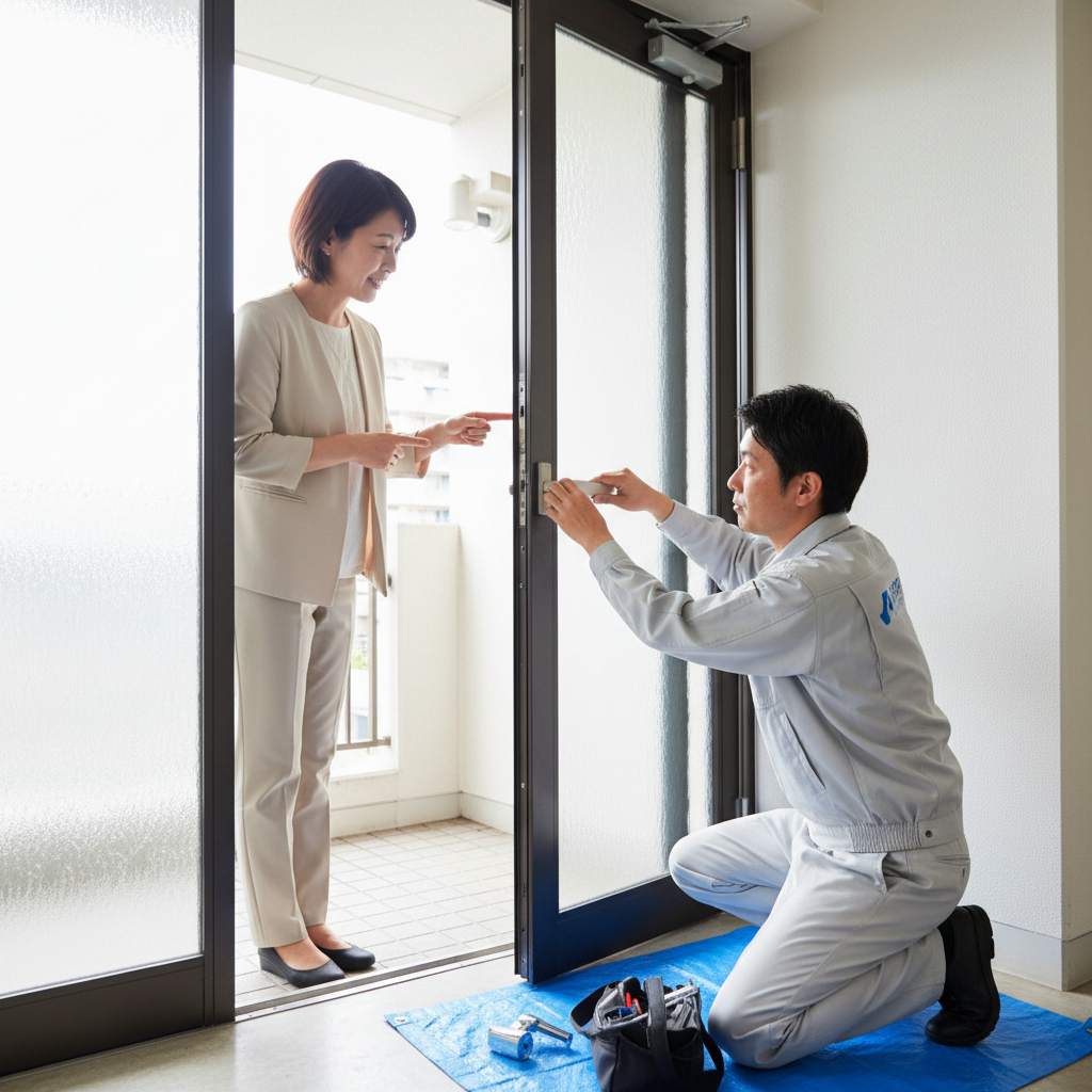 東京都江東区東雲のドア修理｜ドアクローザー/蝶番/ドアノブ交換の最重要ポイント