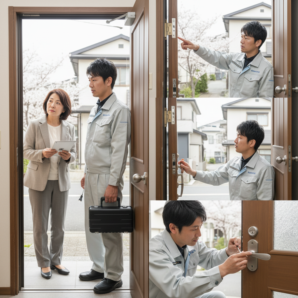 東京都江東区南砂で多いドア修理|原因と自分でできること