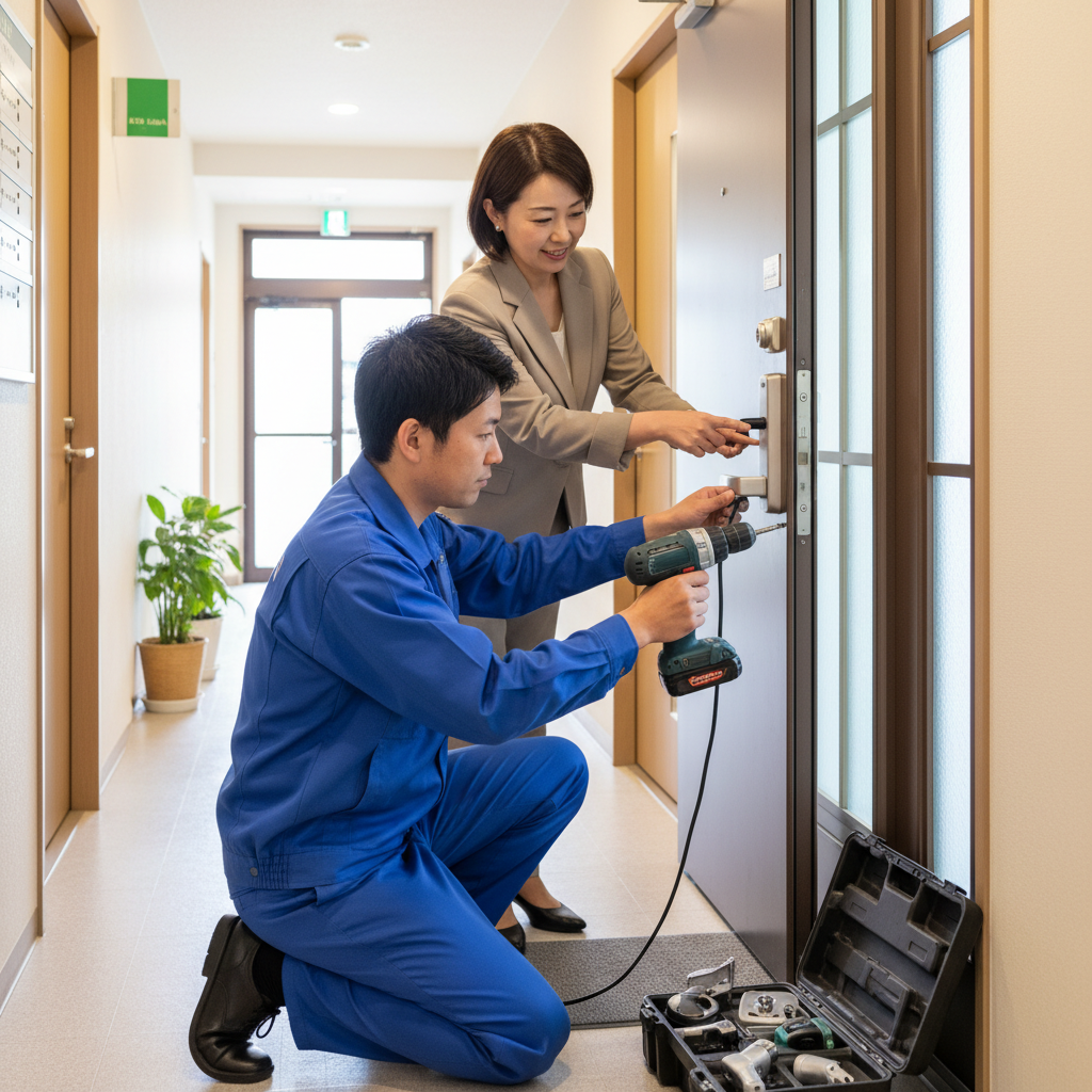 東京都江東区北砂のドア修理｜ドアクローザー・蝶番・ドアノブの修理交換はお任せください