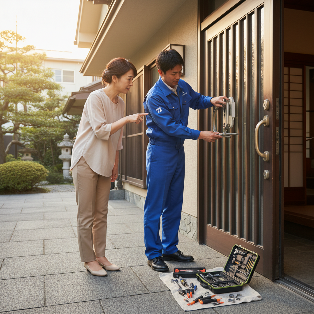 東京都港区芝大門で多いドア修理｜ドアクローザー・蝶番・ドアノブの症状と原因