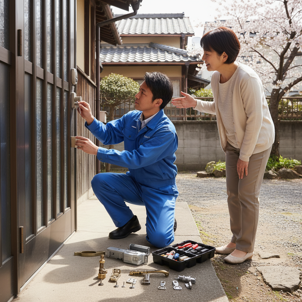 東京都国分寺市東戸倉で迅速対応！ドアクローザー・蝶番・ドアノブ修理