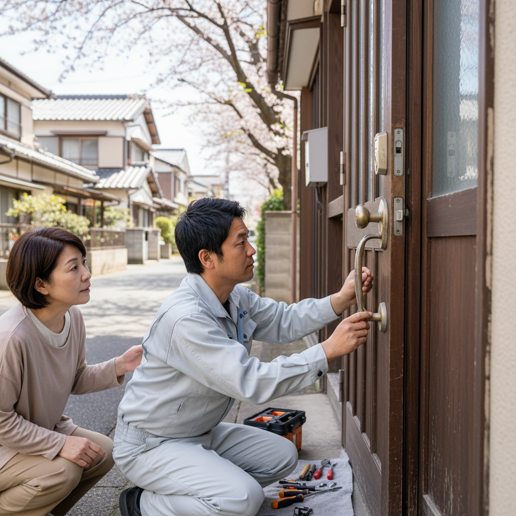 東京都国立市青柳で多いドア修理|原因と自分でできること