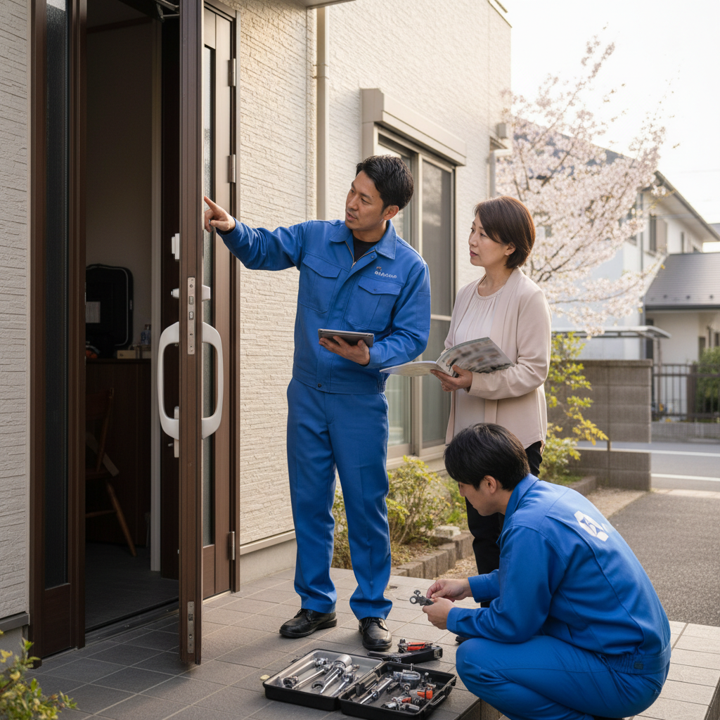 東京都狛江市西野川でドアクローザー・蝶番の修理交換を依頼する前に
