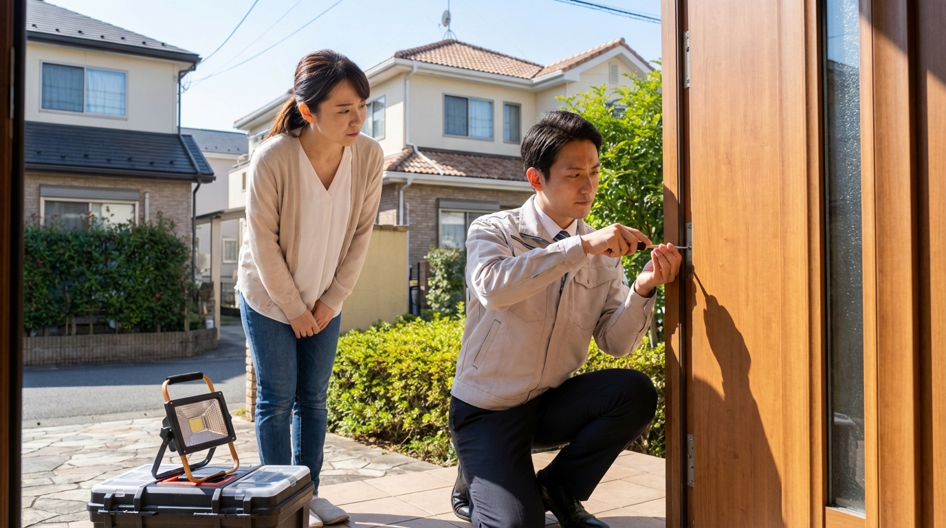 埼玉県三芳町で多いドアのトラブルと修理のポイント