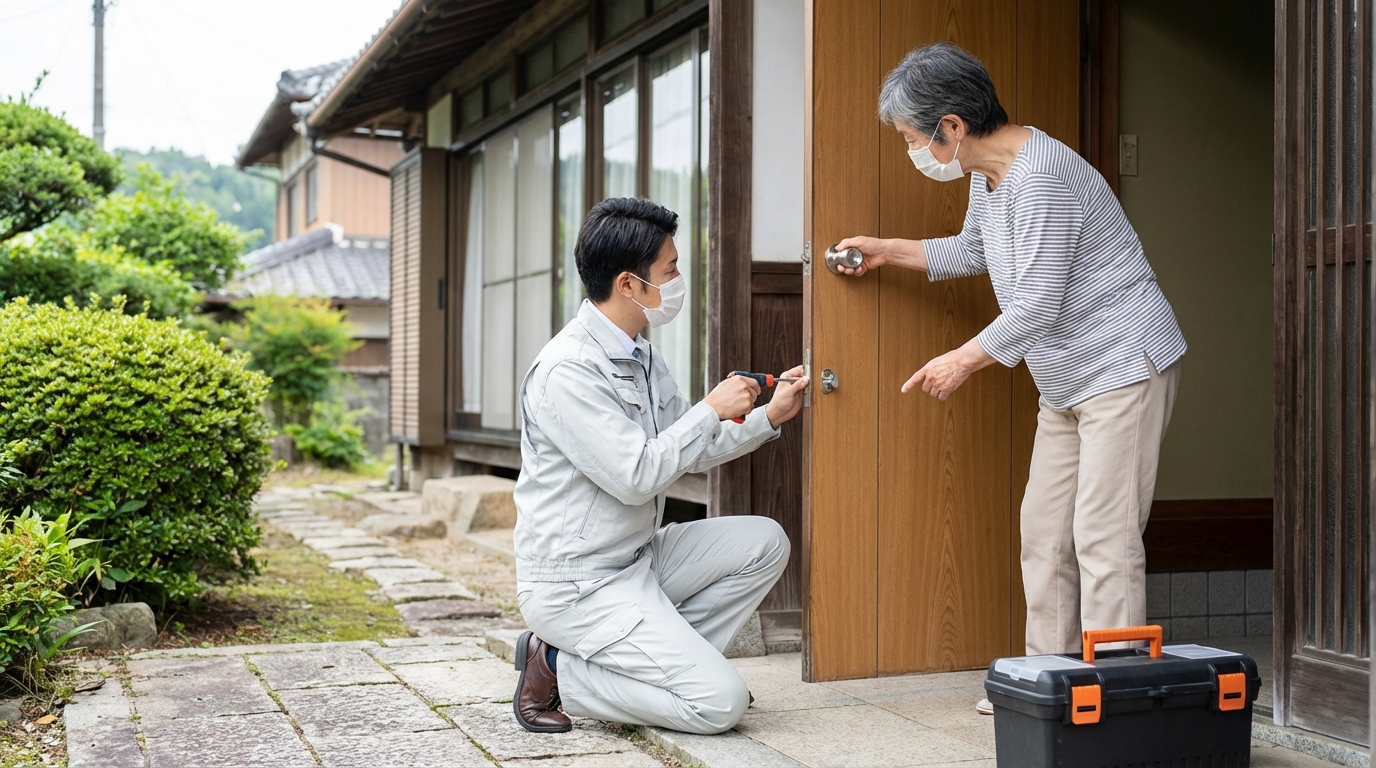 埼玉県小鹿野町で多いドアのトラブルと修理のポイント