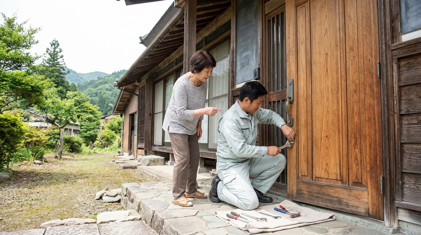 埼玉県東秩父村のドア修理：原因と修理のポイント