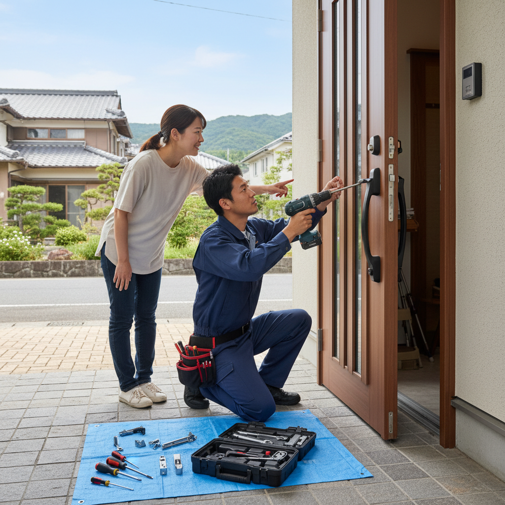 東京都あきる野市舘谷のドア修理:料金相場、事例、依頼の流れ