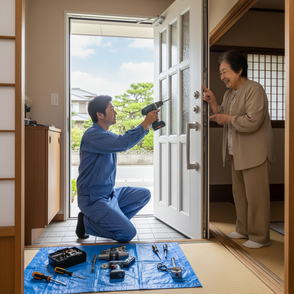 東京都あきる野市山田のドア修理：料金相場・事例・依頼の流れ
