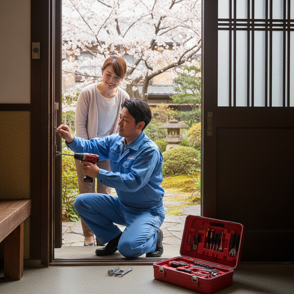 東京都稲城市押立のドア修理料金相場・事例と依頼の流れ