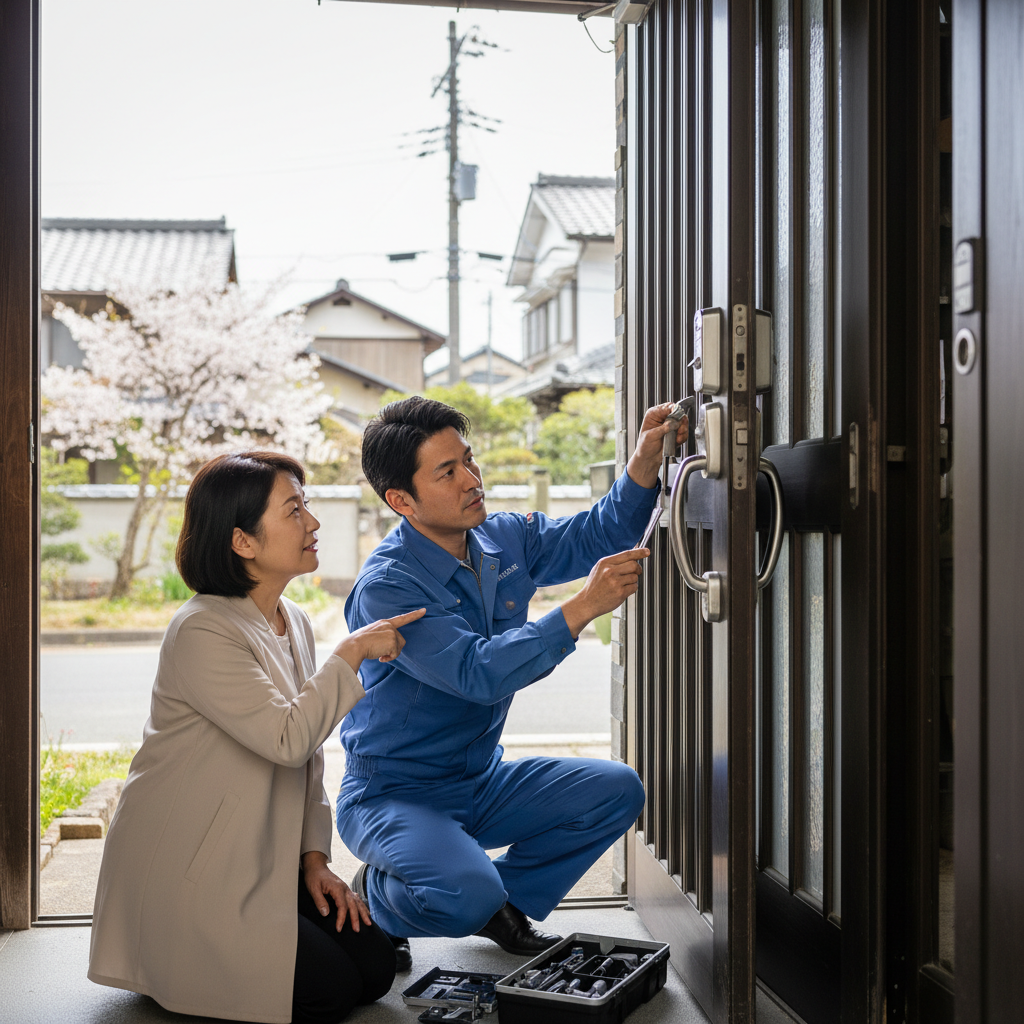 東京都羽村市羽中 ドア修理｜料金・事例・依頼の流れ