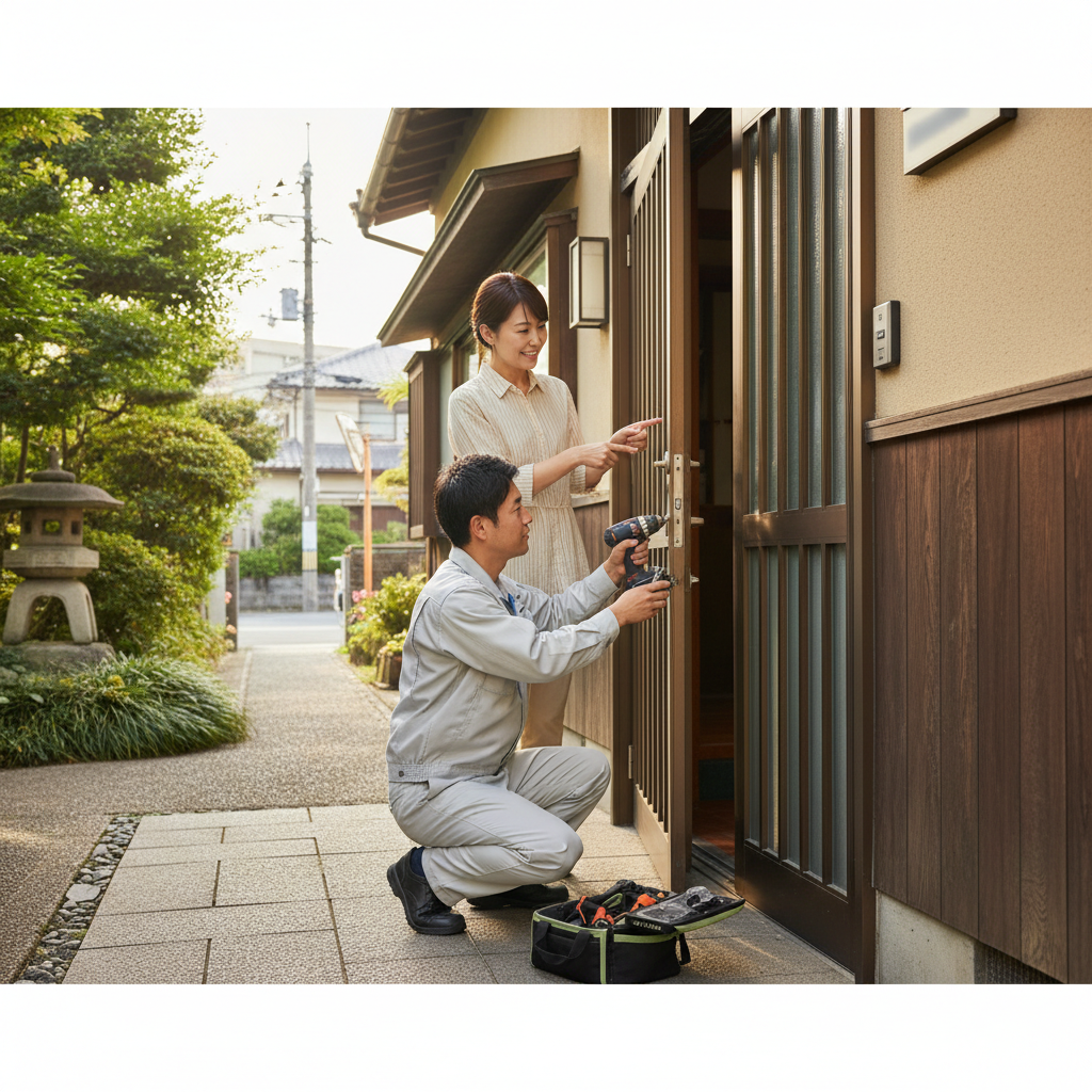 東京都羽村市栄町 ドア修理の料金・事例・依頼の流れ