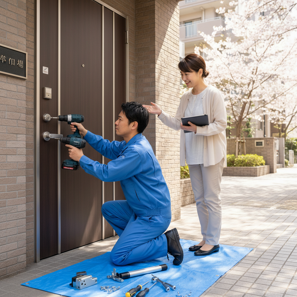 東京都江東区塩浜のドア修理：料金相場、事例、依頼の流れ