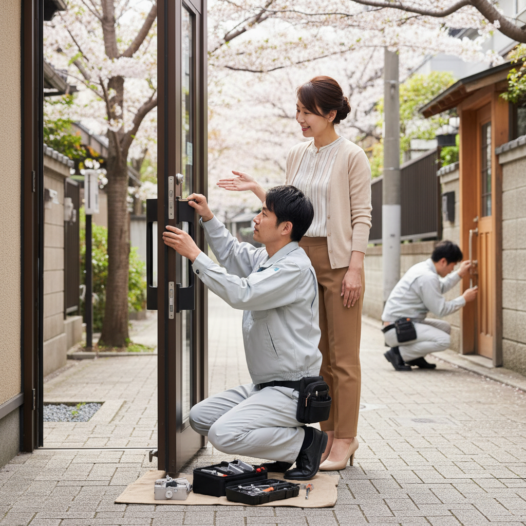 東京都江東区三好 ドア修理の料金・事例・依頼の流れ:スムーズな修理のために