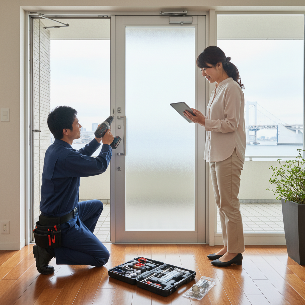 料金相場、事例、依頼の流れ:東京都港区海岸のドア修理
