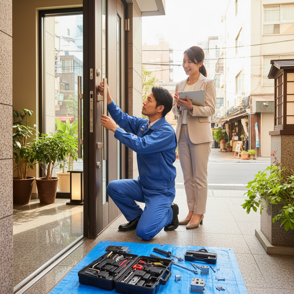 東京都港区麻布十番 ドア修理の料金・事例・依頼の流れ