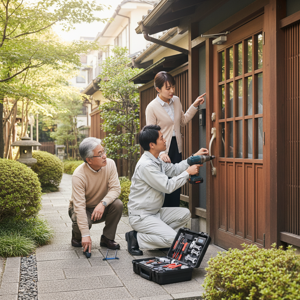 東京都港区麻布狸穴町 ドア修理：料金相場、事例紹介、依頼の流れ