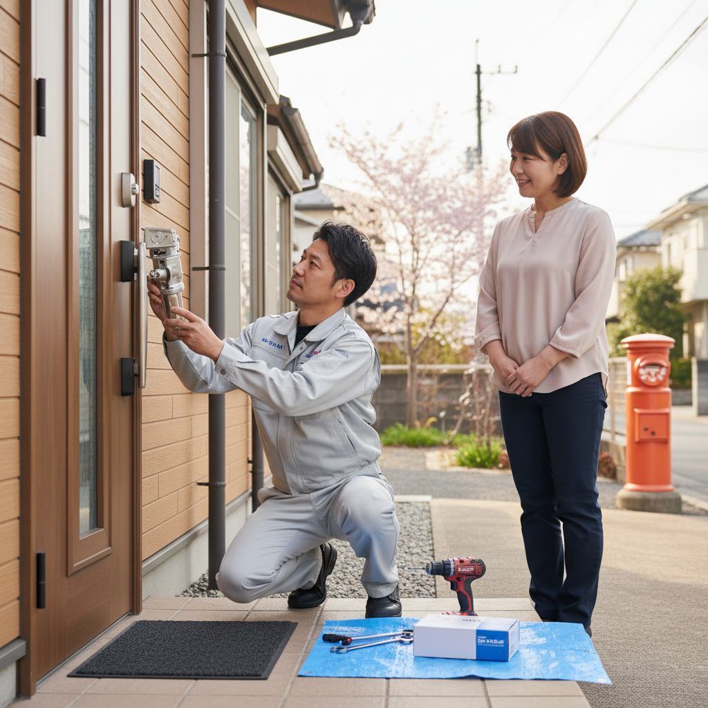 埼玉県さいたま市岩槻区のドアクローザー交換：料金相場、事例、依頼の流れ
