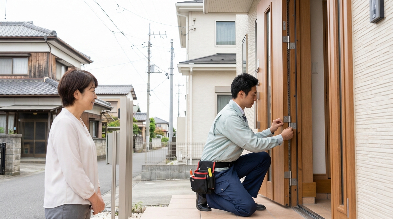 埼玉県羽生市でのドア修理：料金・事例・依頼の流れ