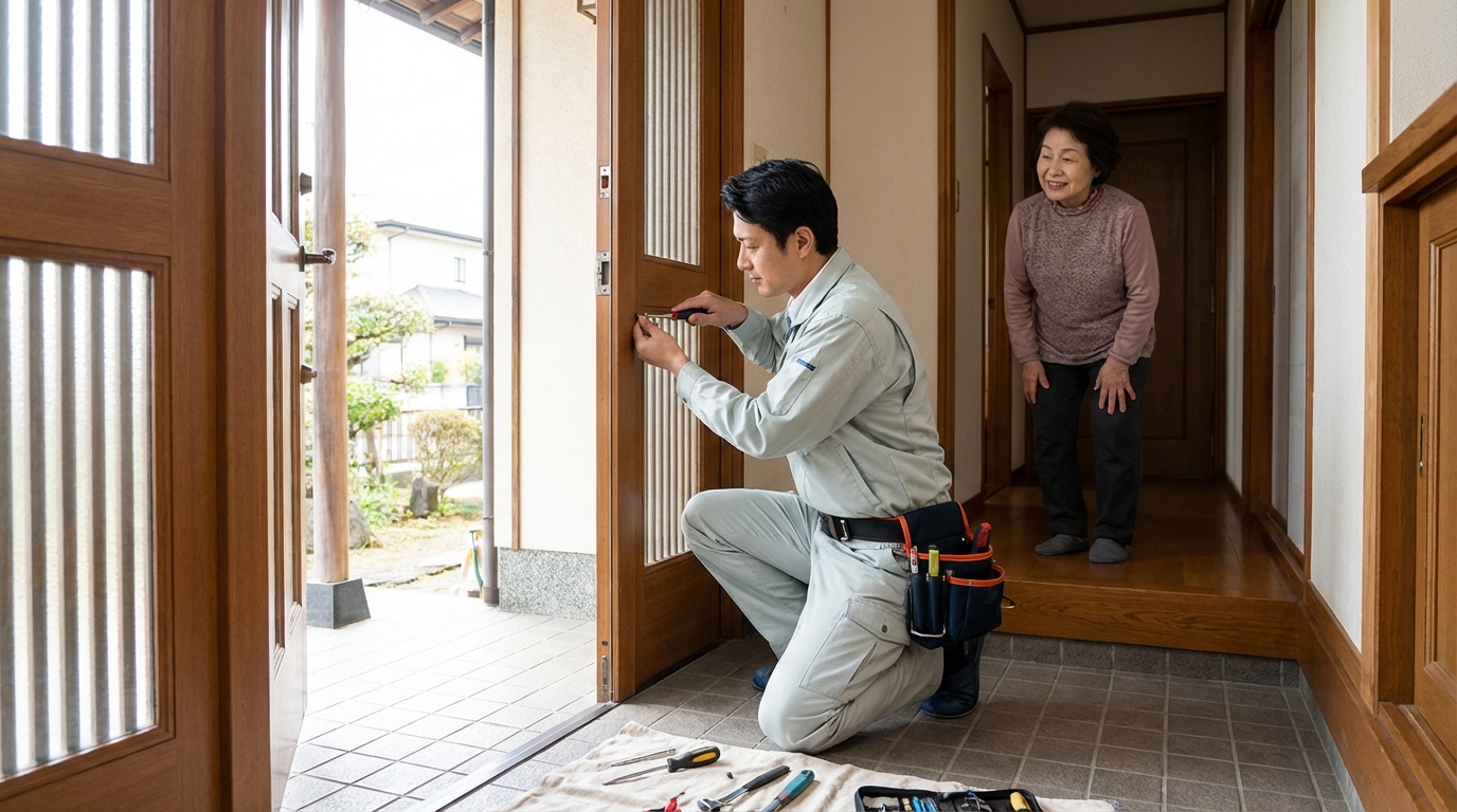 埼玉県吉川市 ドア修理の料金相場、事例、依頼の流れ