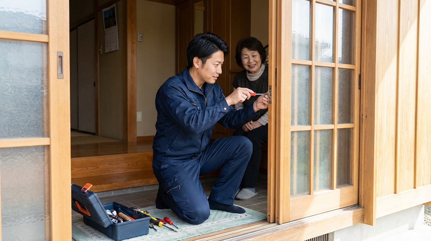 埼玉県三芳町でのドア修理の料金相場、事例、依頼の流れ