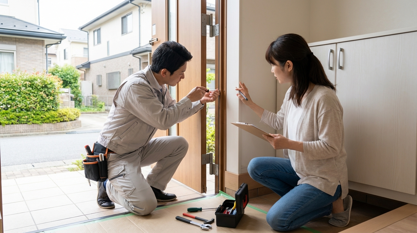 埼玉県所沢市のドア修理：料金・事例・依頼の流れ