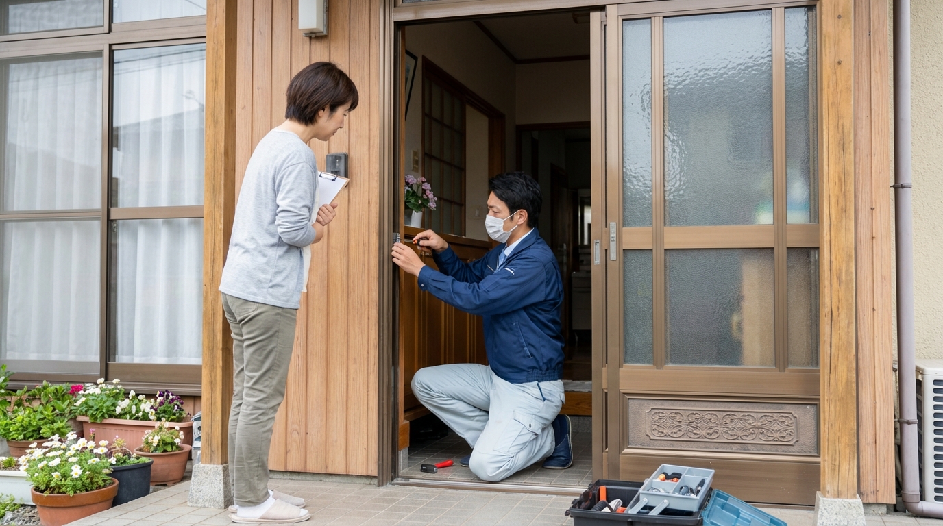埼玉県鶴ヶ島市のドア修理：料金相場、事例、依頼の流れ