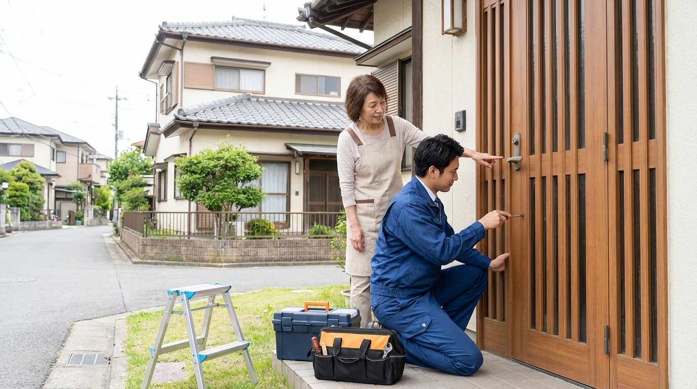 埼玉県日高市 ドア修理：料金相場、事例、依頼の流れ