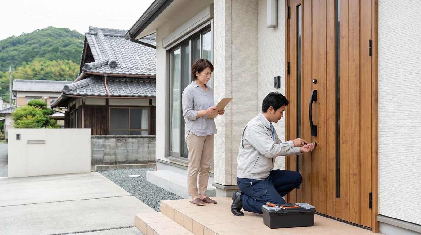 埼玉県鳩山町 ドア修理の料金相場、事例、依頼の流れ