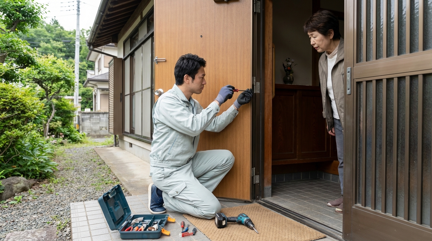 埼玉県飯能市のドア修理：料金相場、事例、依頼の流れ
