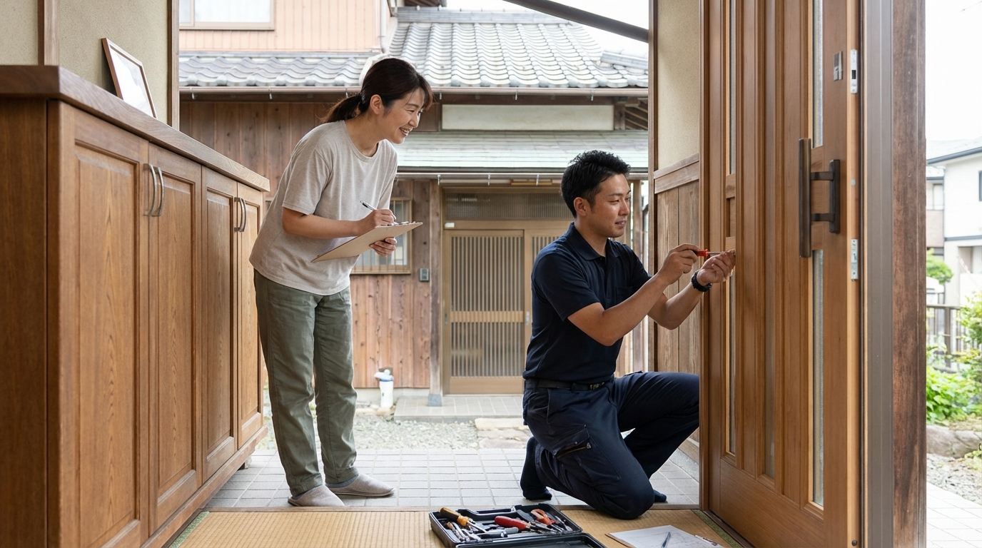 埼玉県嵐山町のドア修理：料金相場、事例、依頼の流れ