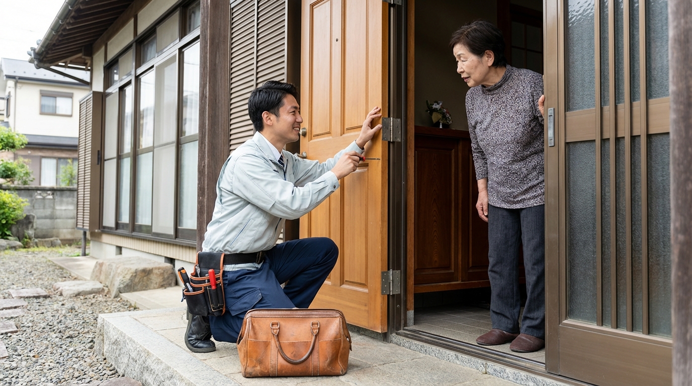 神奈川県愛川町 ドア修理の料金・事例・依頼の流れ