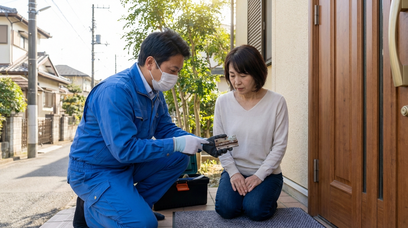 神奈川県横浜市旭区 ドア修理の料金相場と事例｜依頼の流れ