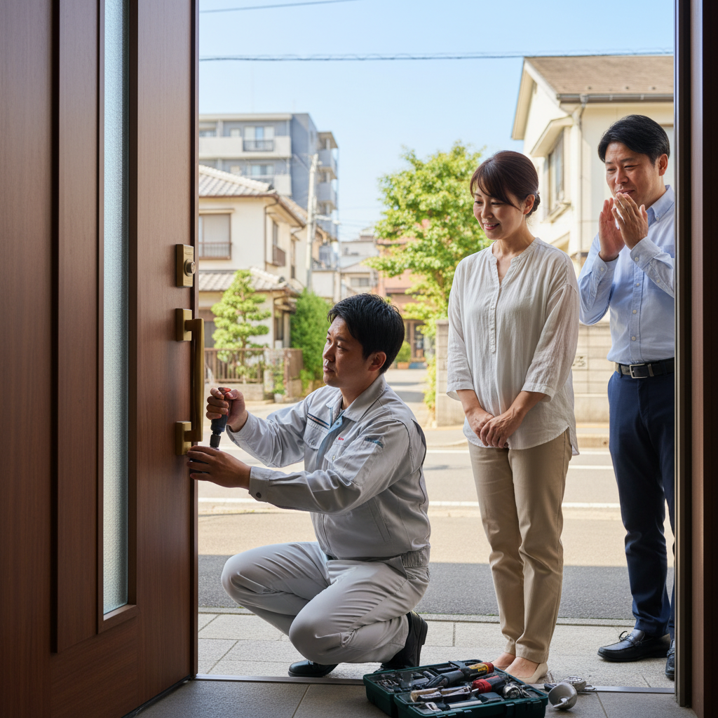 神奈川県横浜市都筑区のドア修理：料金相場、事例、依頼の流れ