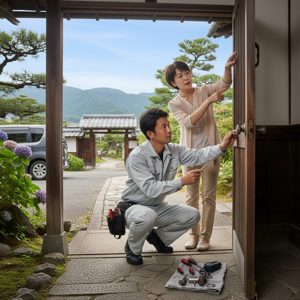 神奈川県鎌倉市 ドア修理の料金・事例・依頼の流れ