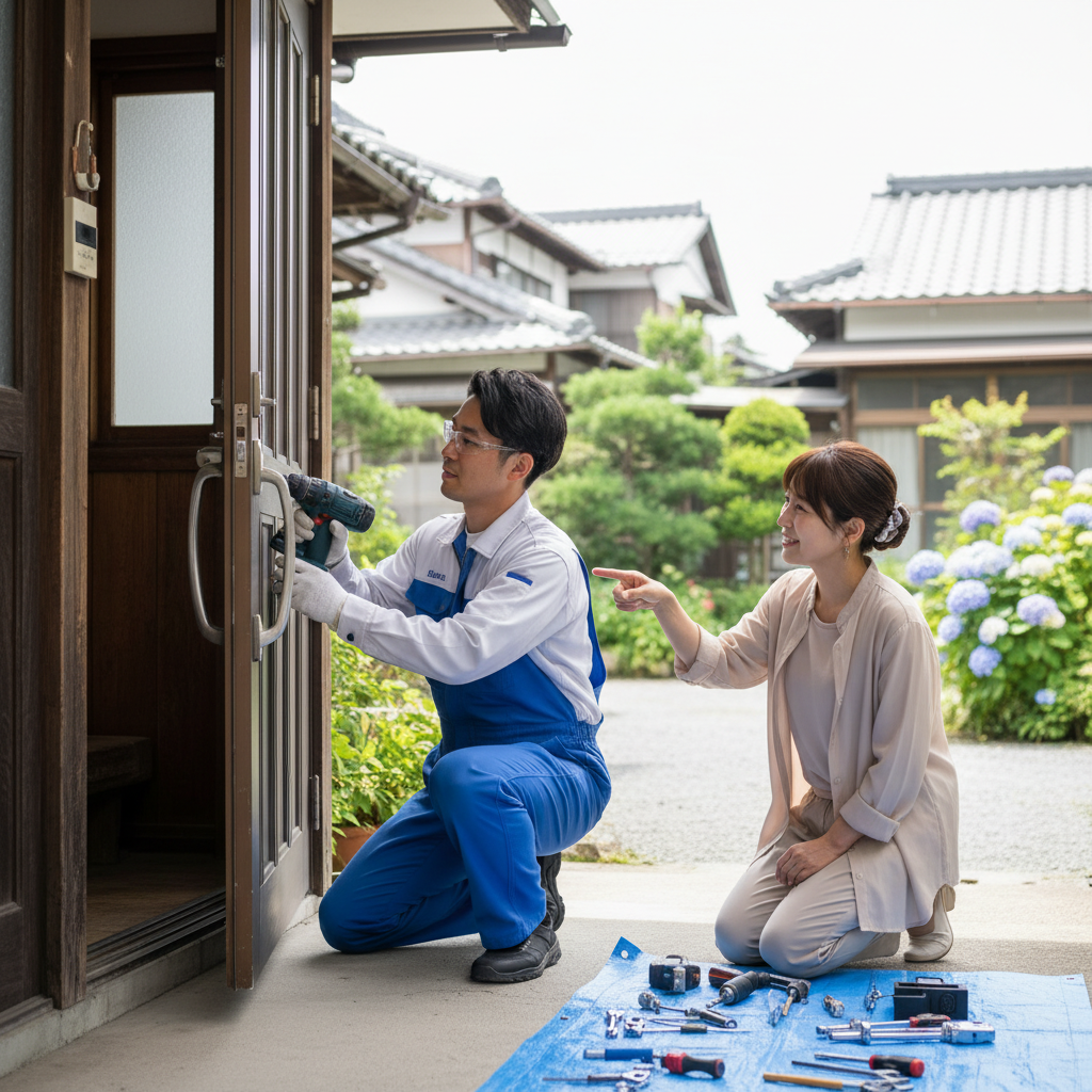 神奈川県厚木市 ドア修理の料金・事例・依頼の流れ
