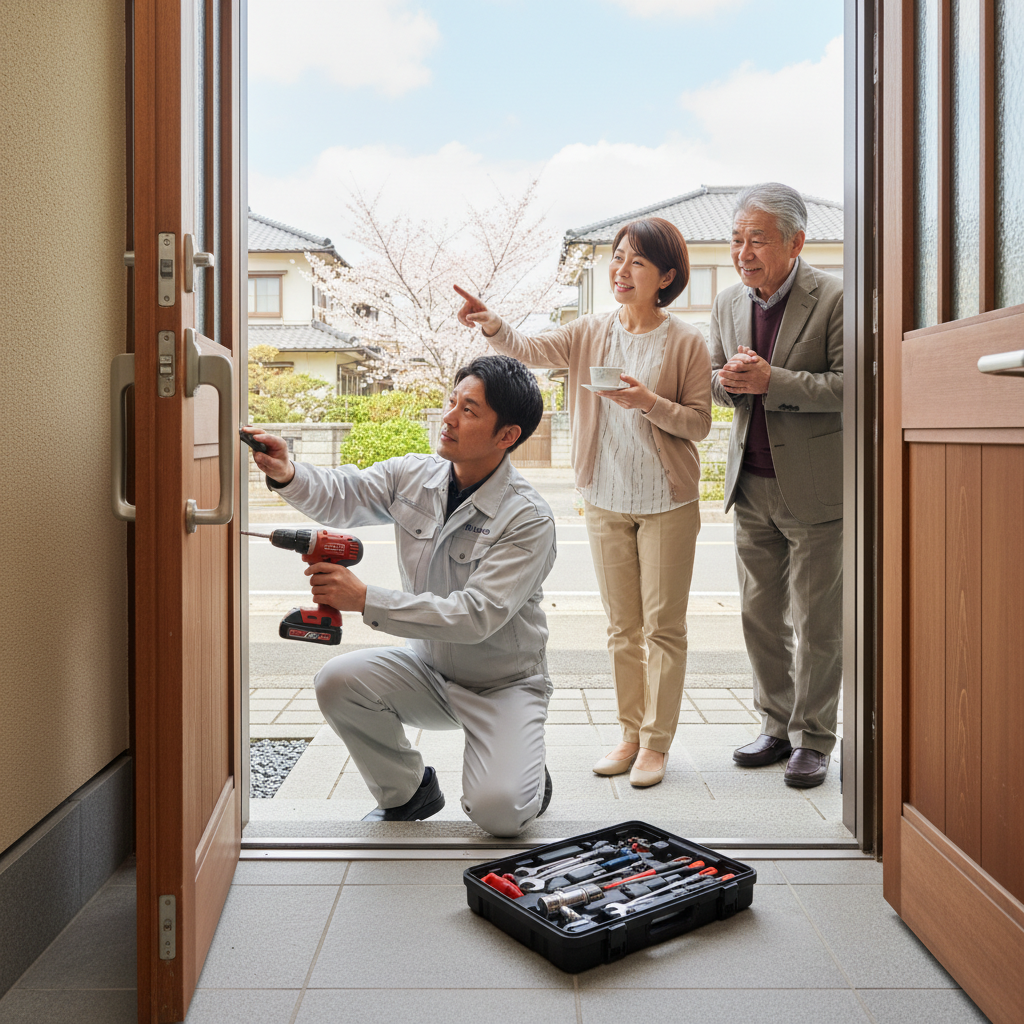 神奈川県座間市 ドア修理の料金相場、事例、依頼の流れ