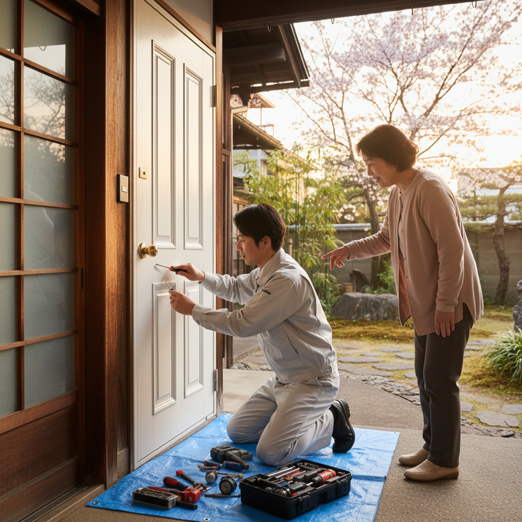 神奈川県大井町のドア修理：料金・事例・依頼の流れ