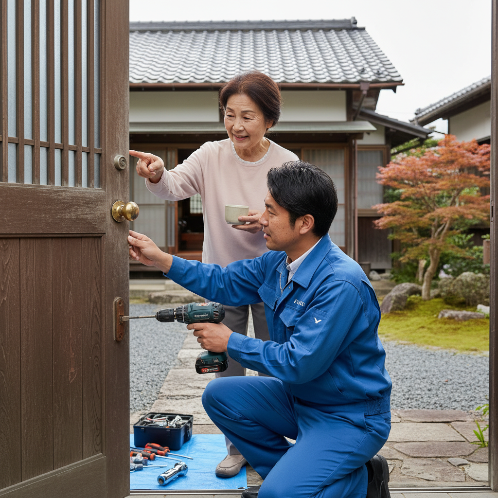 神奈川県湯河原町のドア修理:料金相場、事例、依頼の流れ