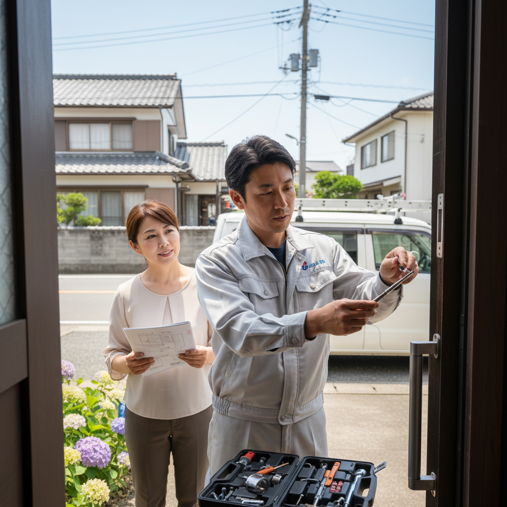 千葉県いすみ市 ドア修理の料金・事例・依頼の流れ