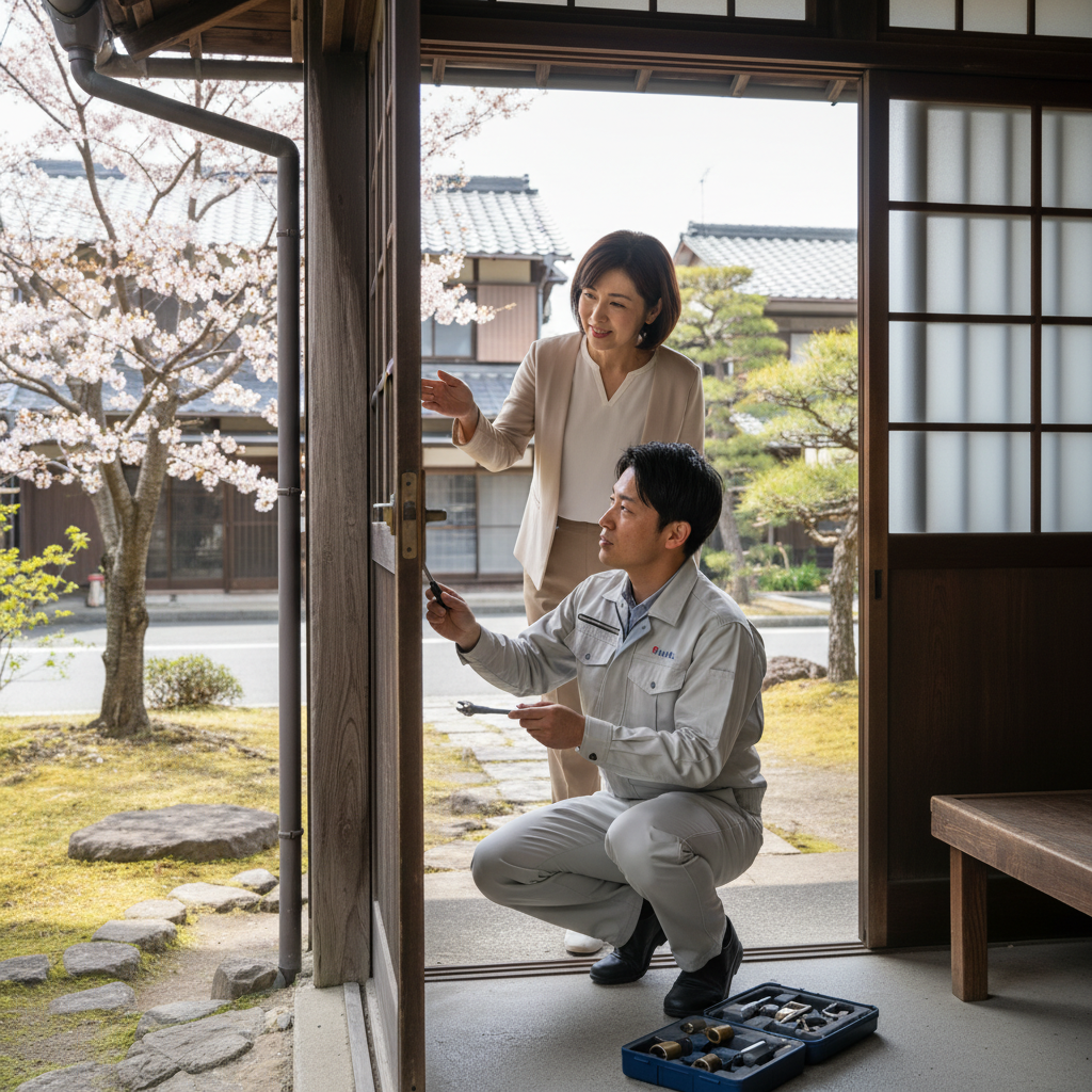 千葉県栄町 ドア修理の料金・事例・依頼の流れ