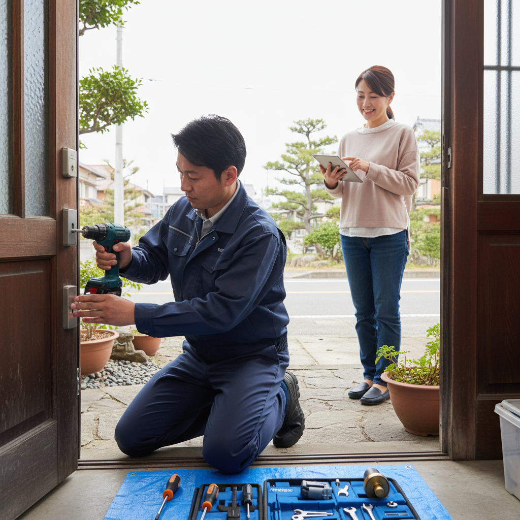 料金相場、事例、依頼の流れ：千葉県我孫子市のドア修理