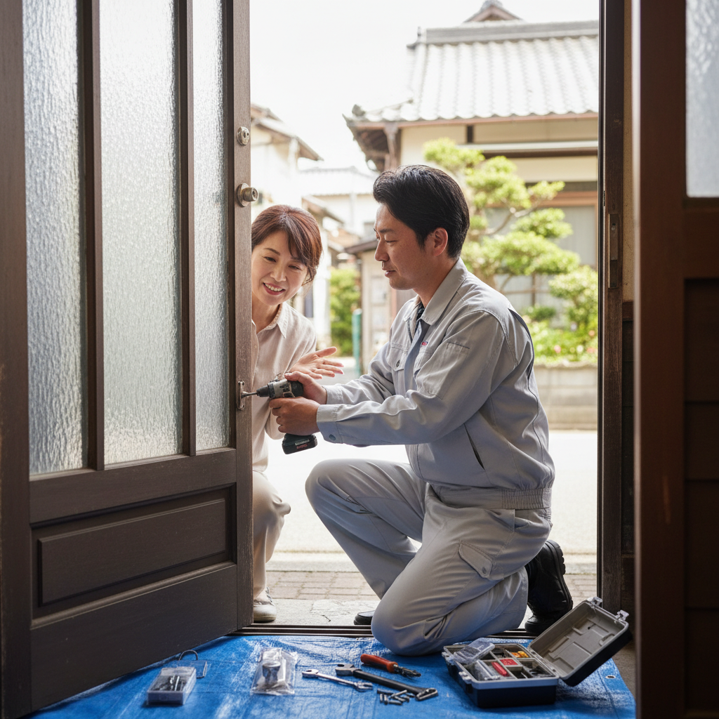 千葉県御宿町のドア修理:料金相場、事例、依頼の流れ
