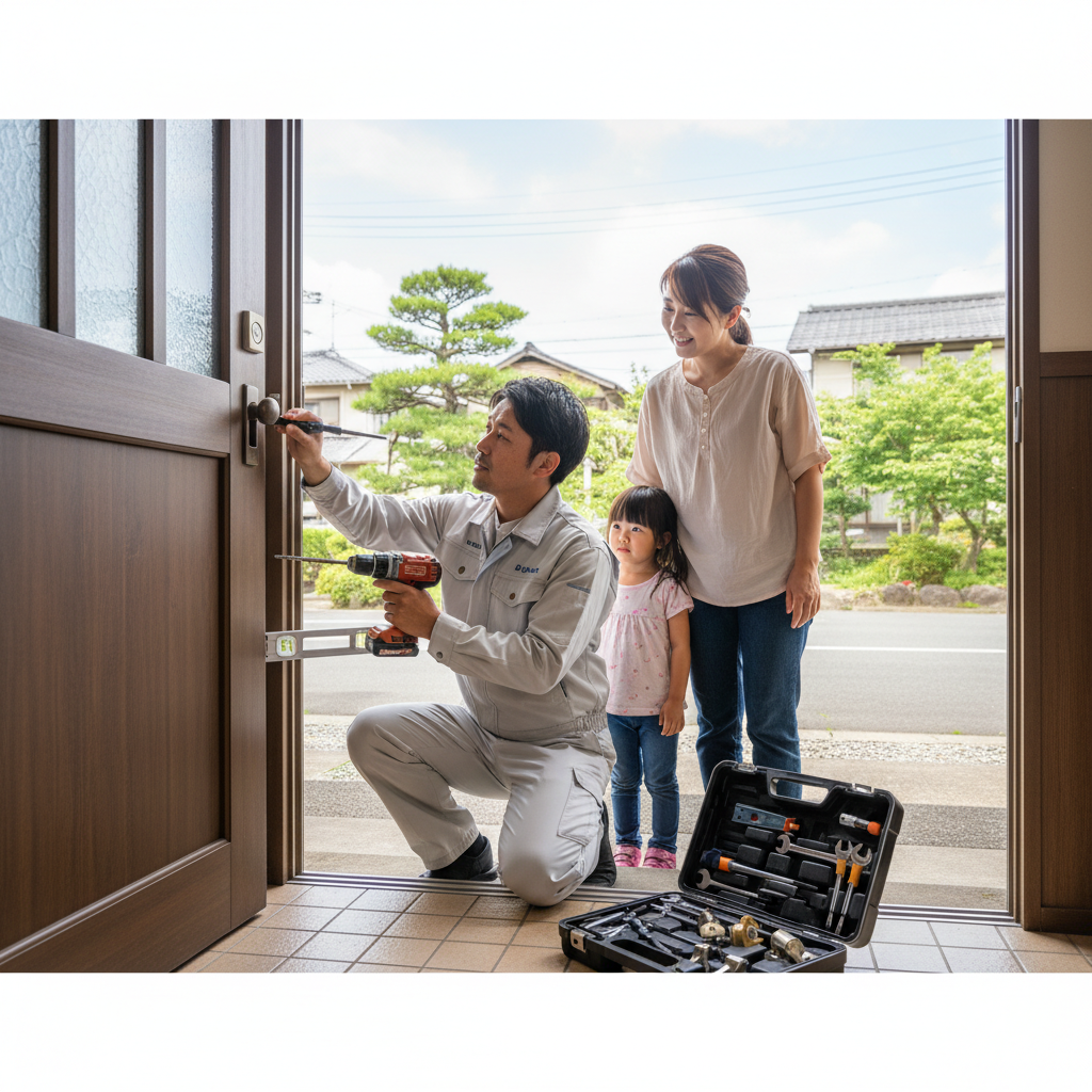 千葉県山武市のドア修理：料金相場、事例、依頼の流れ