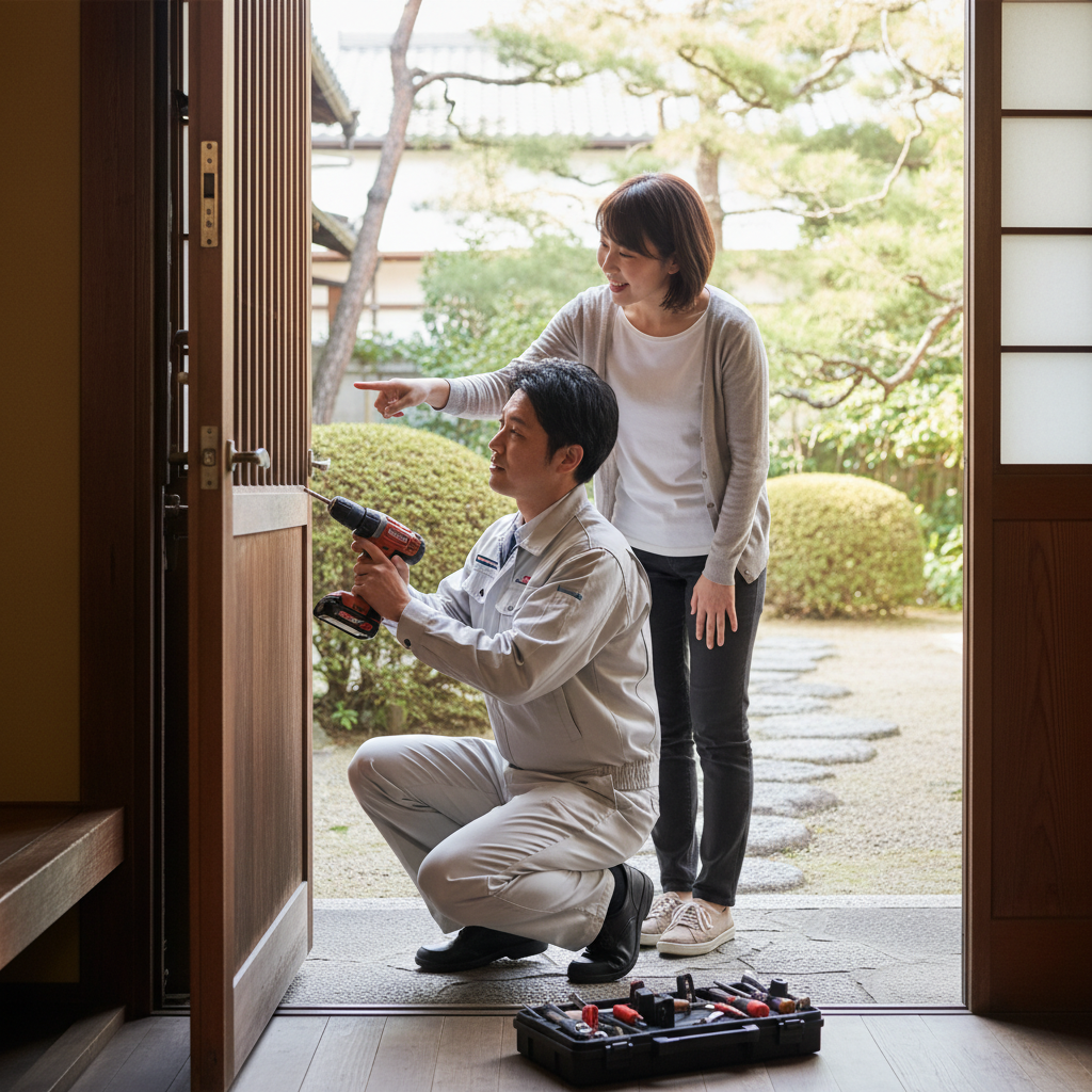 千葉県神崎町 ドア修理の料金・事例・依頼の流れ