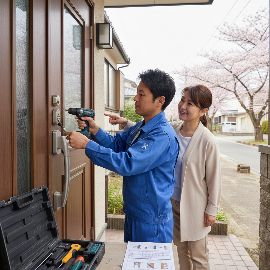 千葉県千葉市若葉区のドア修理：料金相場、事例、依頼の流れ