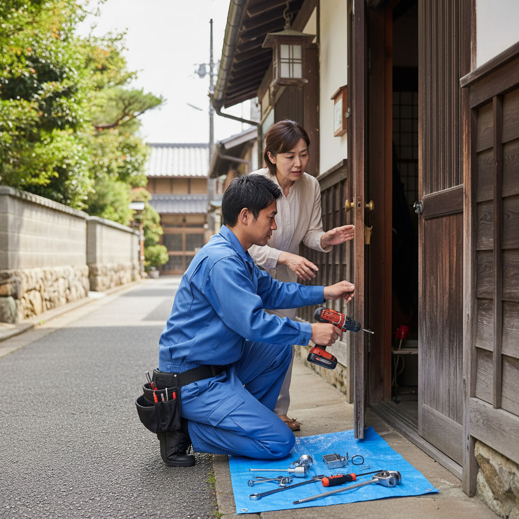 千葉県大多喜町 ドア修理の料金相場・事例・依頼の流れ