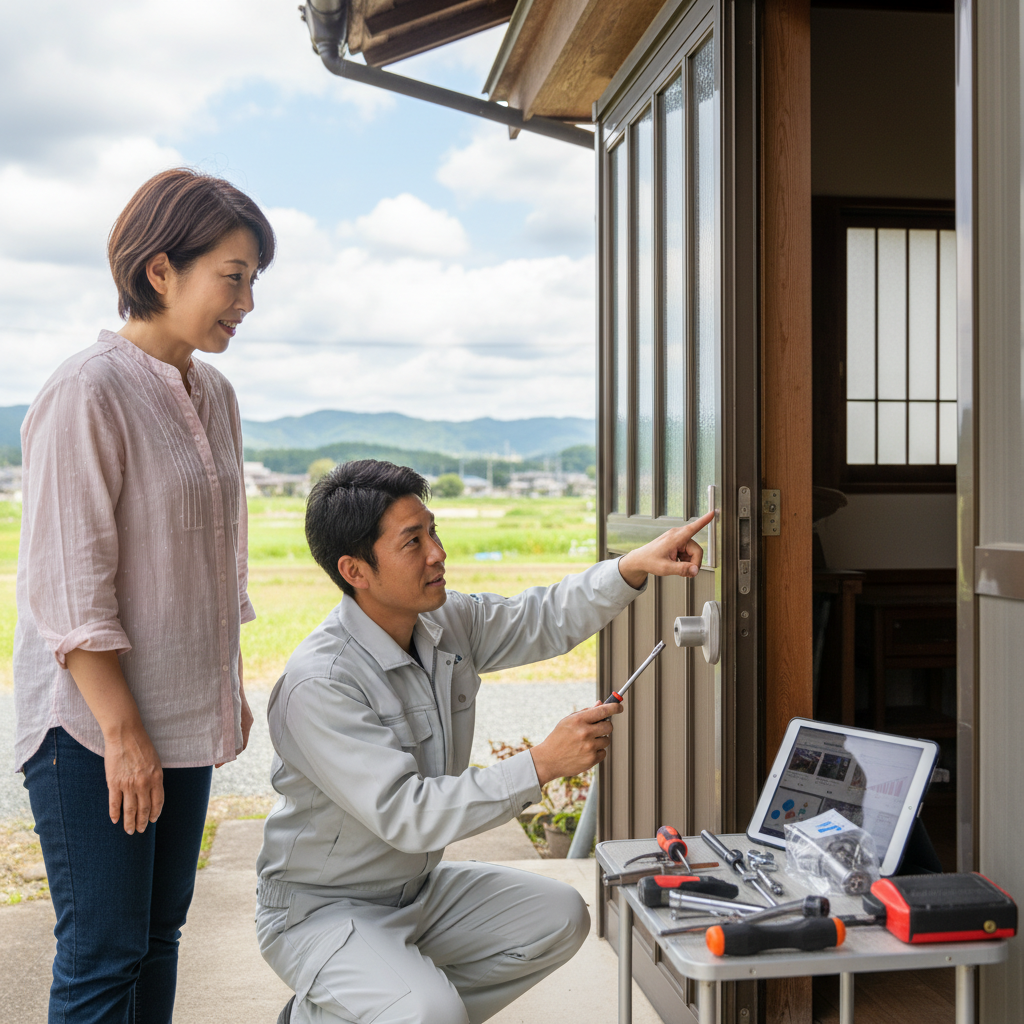 料金相場・事例紹介・千葉県長柄町でのドア修理依頼の流れ