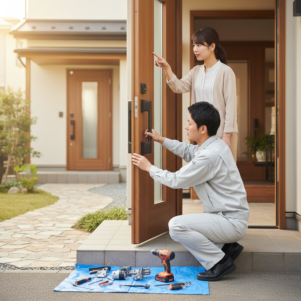 千葉県白井市 ドア修理の料金・事例・依頼の流れ