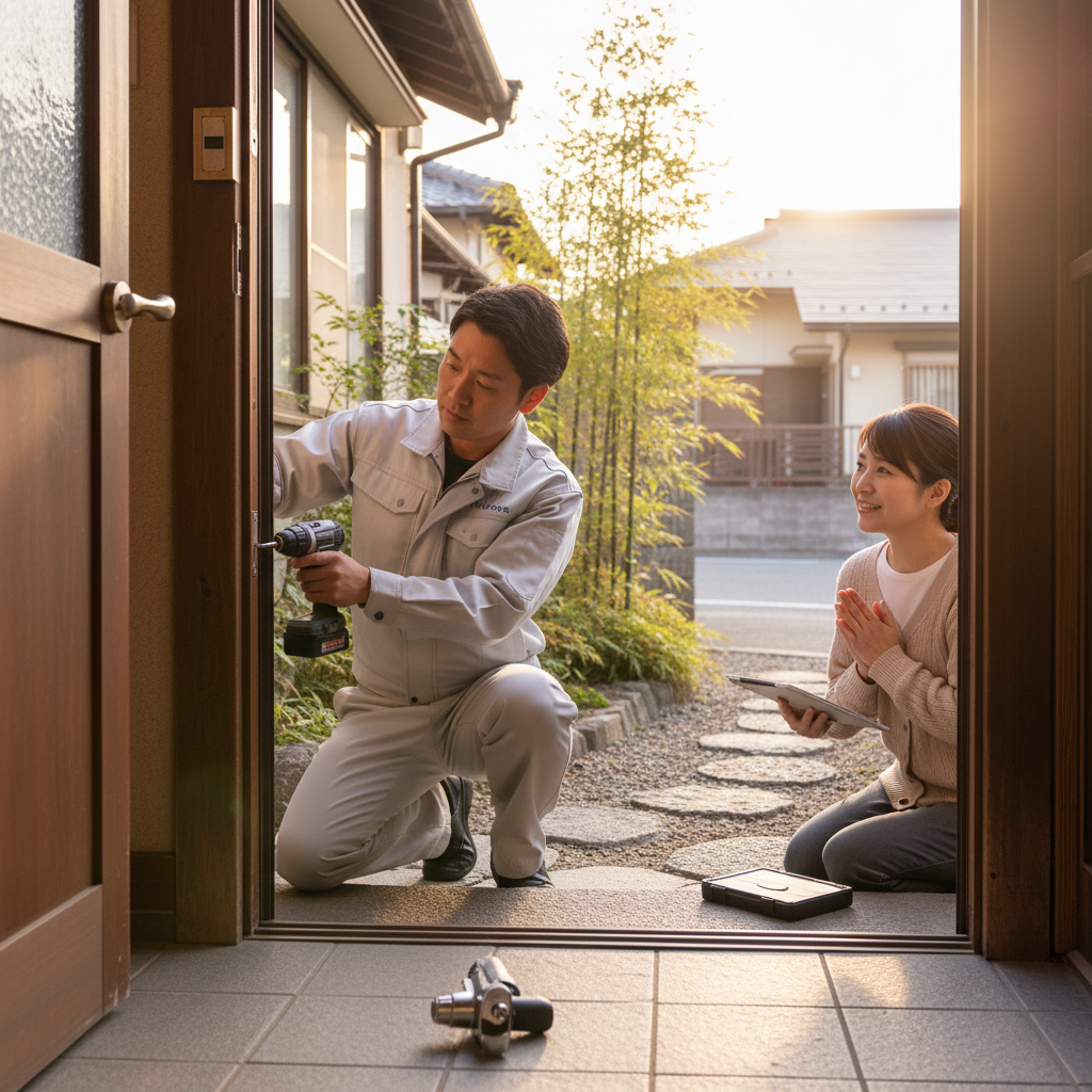 千葉県野田市 ドア修理の料金・事例・依頼の流れ