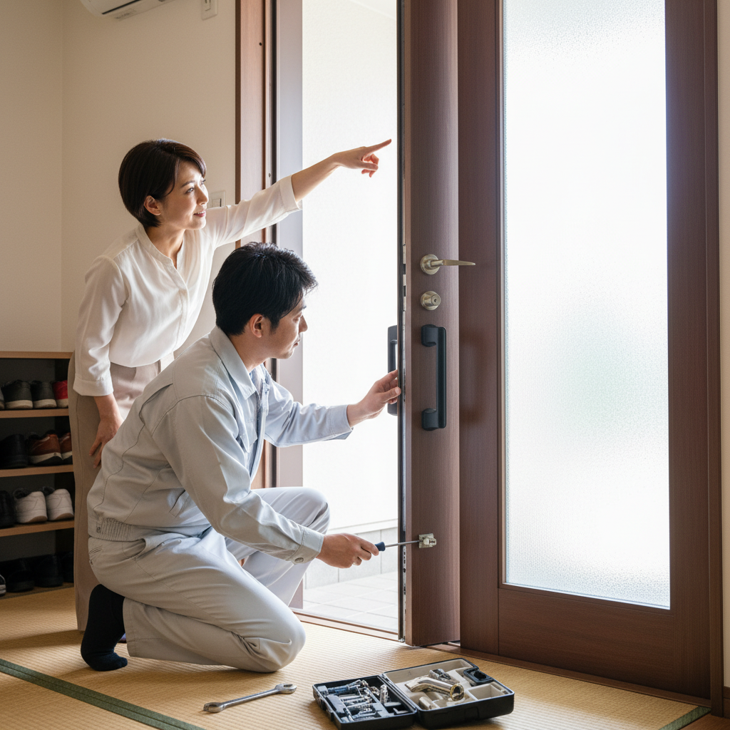 東京都荒川区のドア修理｜料金相場、事例と依頼の流れ